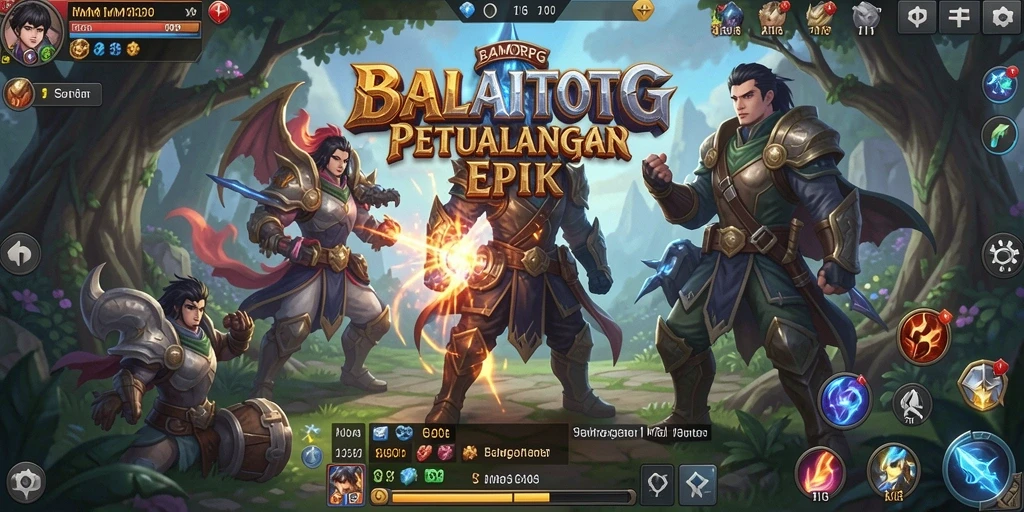 Tampilan gameplay epik di BALAITOTO dengan petualangan seru.
