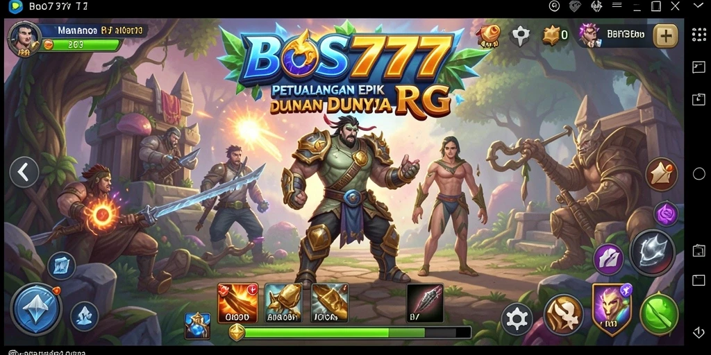 Tangkapan layar dari gameplay seru BOS777 yang menunjukkan aksi RPG yang mengesankan.