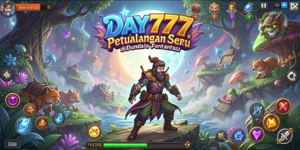 Tangkapan layar menunjukkan aksi seru dalam gameplay DAY777.