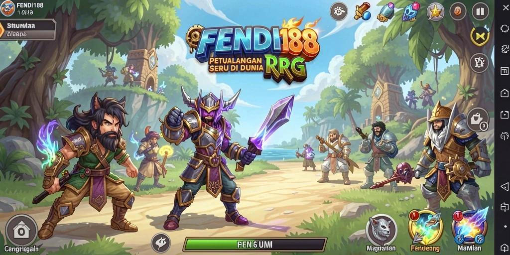 Gameplay seru dan menantang dalam petualangan RPG FENDI188.