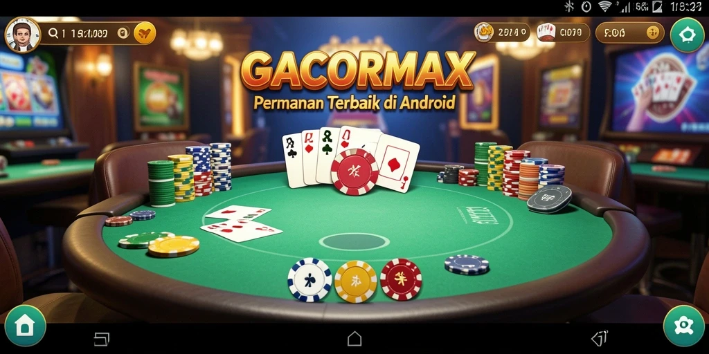 Tampilan gameplay GACORMAX yang mendebarkan dalam permainan poker.