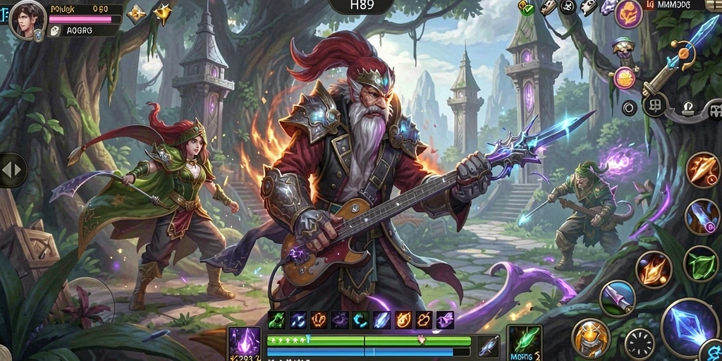 Gameplay mendebarkan di dunia H89 yang menakjubkan.