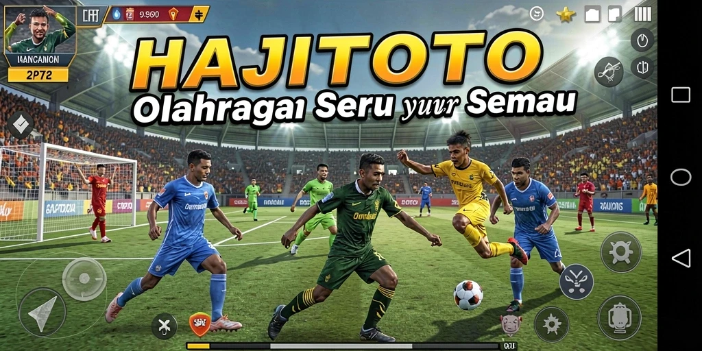 Screenshot gameplay <strong>HAJITOTO</strong> menampilkan aksi olahraga yang mendebarkan.