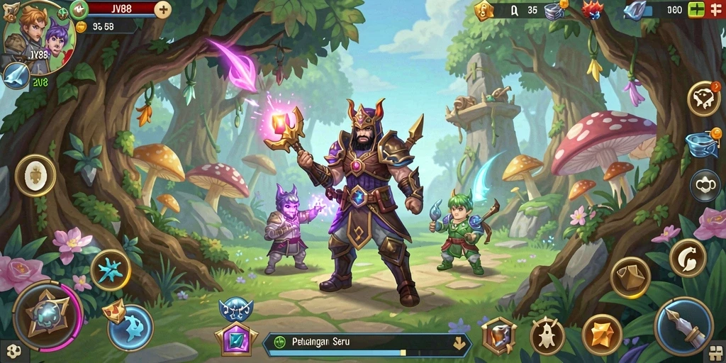 Gameplay seru JV88 dengan tantangan menarik di dunia fantasi.