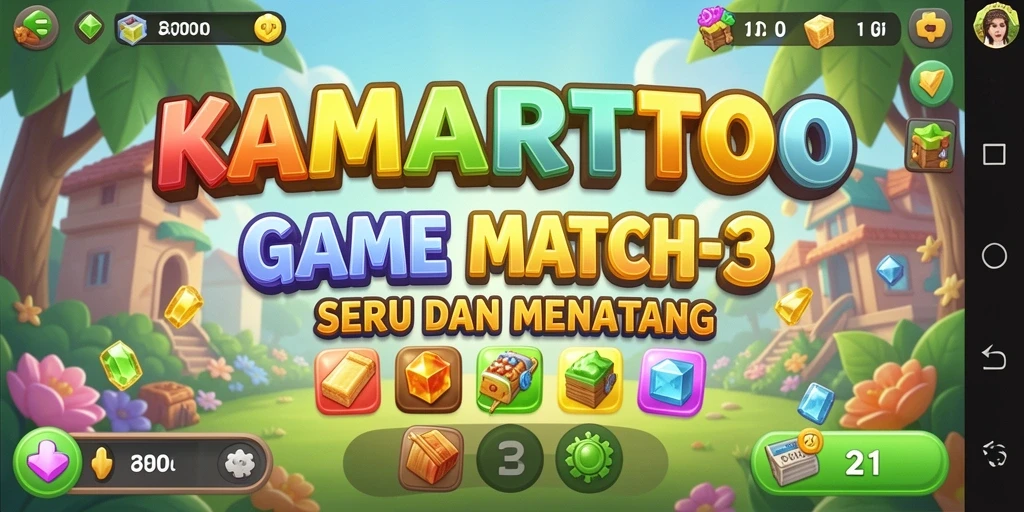 Tampilan gameplay KAMARTOTO yang menarik dan penuh warna.
