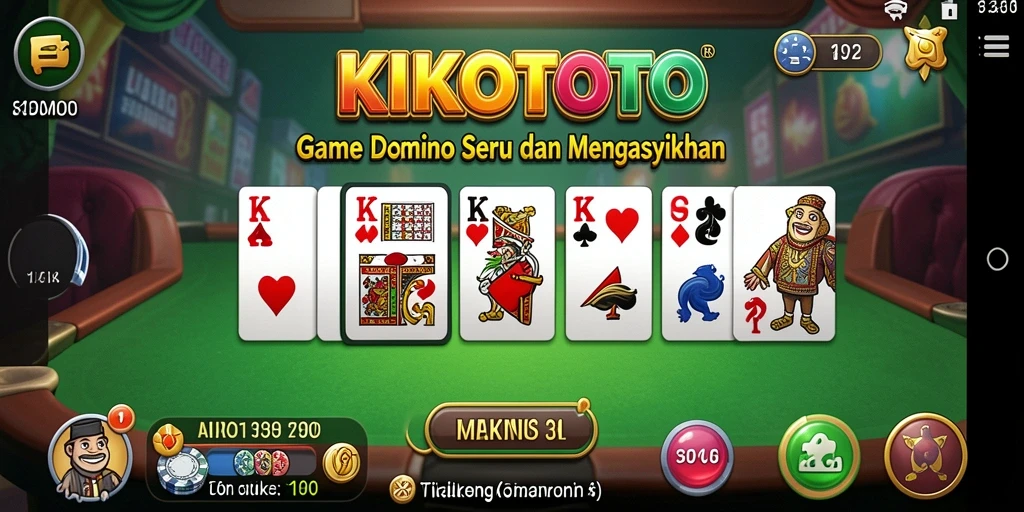 Tampilan gameplay KIKOTOTO yang seru dan interaktif.