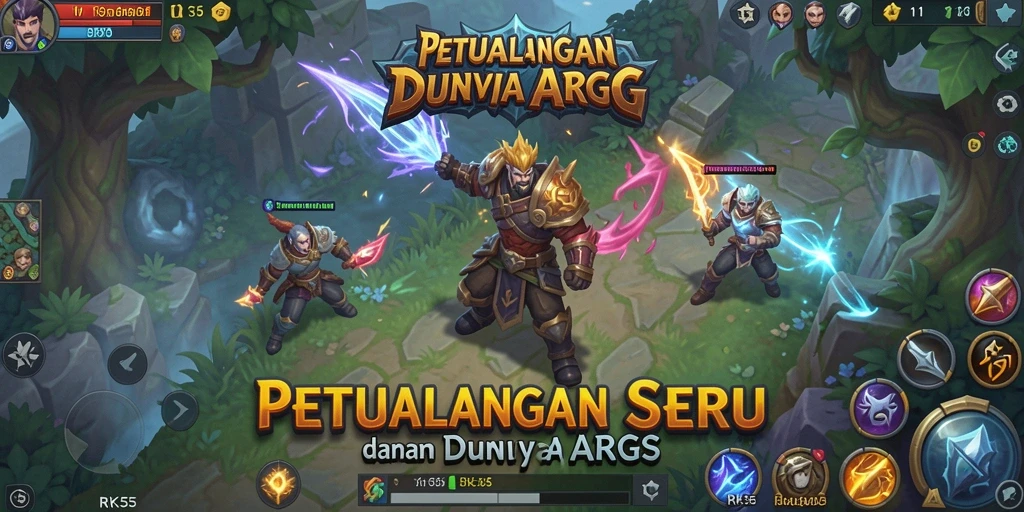 Tampilan gameplay seru dan mendebarkan di RK55.