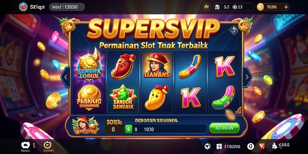 Screenshot dari gameplay Slot yang mengasyikkan di SUPERSVIP.