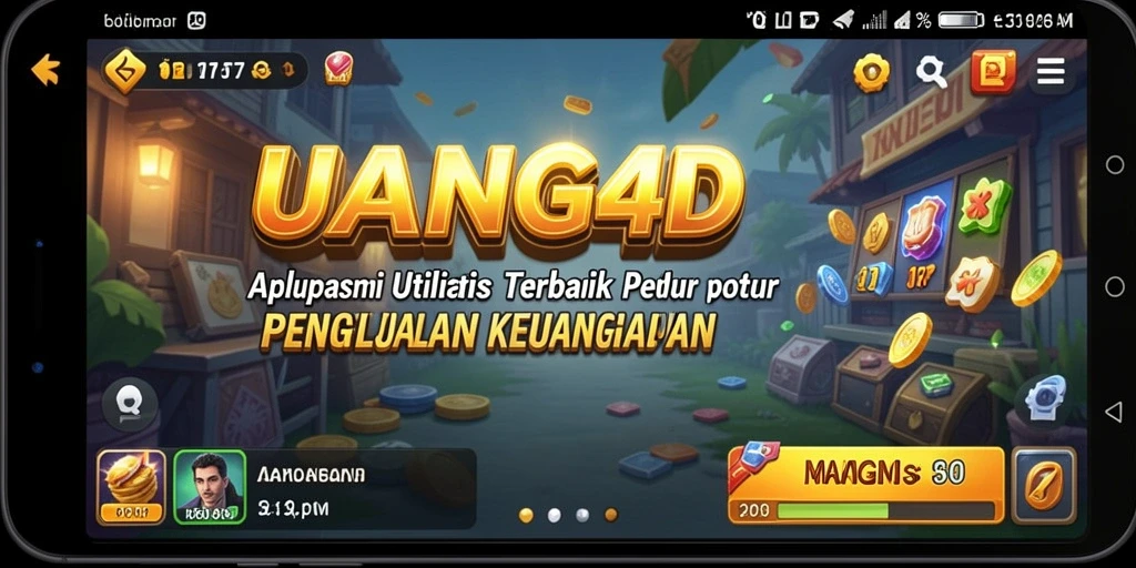 Tampilan antarmuka pengguna UANG4D yang intuitif.